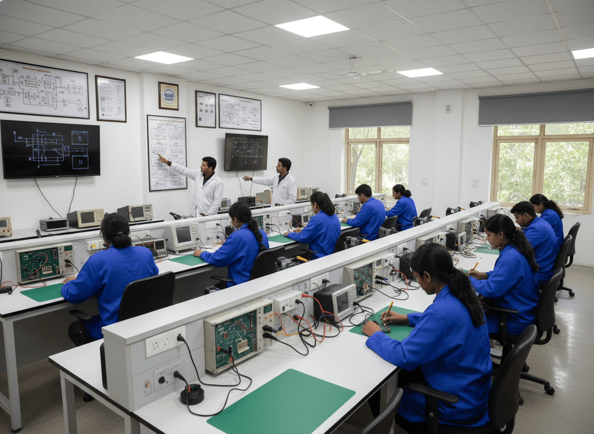 Modern training lab at Bhateja Institute Bhopal